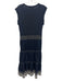 Veronica Beard Jeans Size S Navy blue & Cream Cotton Embroidered Eyelet Dress Navy blue & Cream / S