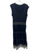 Veronica Beard Jeans Size S Navy blue & Cream Cotton Embroidered Eyelet Dress Navy blue & Cream / S