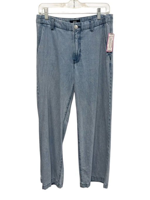 Kut From The Kloth Size 4 Light Wash Cotton Blend Mid Rise Button & Zip Jeans Light Wash / 4