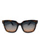 Tom Ford Brown Print Acetate Tortoise Sqaure Buttons Sunglasses Brown Print