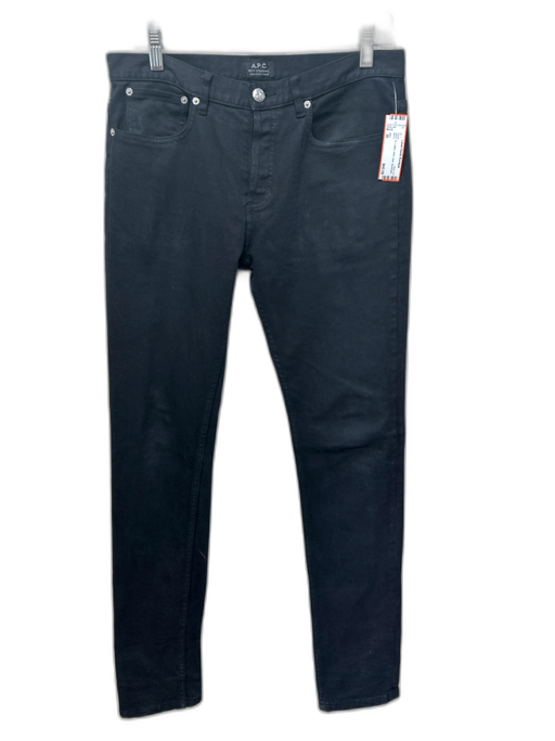 APC Size 30 Black Cotton Solid Jean Men's Pants Black / 30