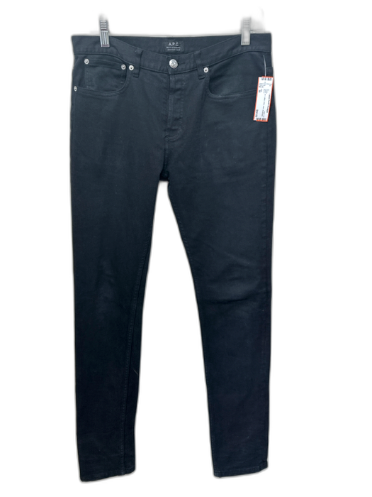 APC Size 30 Black Cotton Solid Jean Men's Pants Black / 30