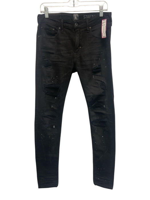 PRPS Size 29 Black Cotton Blend Distressed Skinny Jean Men's Pants Black / 29