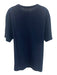 Kiton Size Est L Navy Cotton Solid T shirt Crew Men's Short Sleeve Navy / Est L