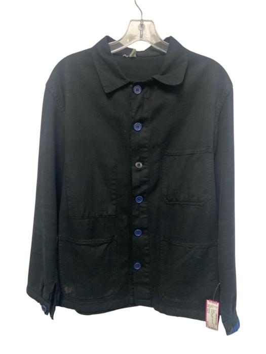 No Brand AS IS Size Est S Black Cotton Solid chore Men's Jacket Black / Est S