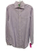 Sid Mashburn Size S Purple & White Linen Blend Striped Men's Long Sleeve Shirt Purple & White / S