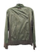 Boss Size M Green & Gray Cotton Solid Zipper Men's Jacket Green & Gray / M