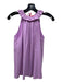 Trina Turk Size XS Lavender Purple Cotton Ruffle Trim Tie Back Sleeveless Top Lavender Purple / XS