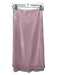 J Crew Size 0 Light Pink Polyester All Over Sequins Side Zip Midi Skirt Light Pink / 0