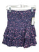 Isabel Marant Etoile Size 40 purple & pink Cotton Smocked Floral Tiered Skirt purple & pink / 40