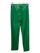 Zara Size XS Green Faux Leather High Rise Straight Pants Green / XS