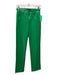 Zara Size XS Green Faux Leather High Rise Straight Pants Green / XS