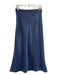 Hutch Size 2 Navy Blue Polyester Side Zip Slip Skirt Midi Skirt Navy Blue / 2