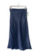 Hutch Size 2 Navy Blue Polyester Side Zip Slip Skirt Midi Skirt Navy Blue / 2