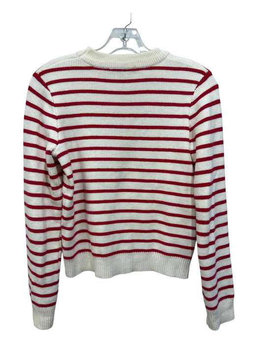 endless rose Size S Red, Cream, Black Rayon Blend Ribbed Stripe Sweater Red, Cream, Black / S