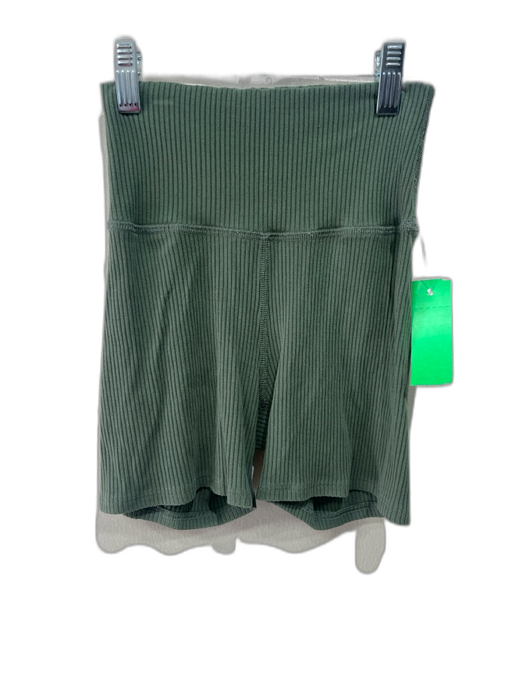 Daily Drills Size XS Sage green Modal & Spandex Rib Knit High Rise Mini Shorts Sage green / XS