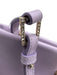 Roger Vivier Light Purple Leather Zip Close Crystal Gold Hardware Shoulder Bag Light Purple / Mini