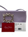 Roger Vivier Light Purple Leather Zip Close Crystal Gold Hardware Shoulder Bag Light Purple / Mini