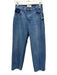 La Ligne Size 24 Med Dark Wash Cotton Denim Zip & Button High Rise Jeans Med Dark Wash / 24