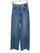 Zara Size 0 Med Wash Cotton Blend Asymmetric Zipper High Rise Faded Jeans Med Wash / 0