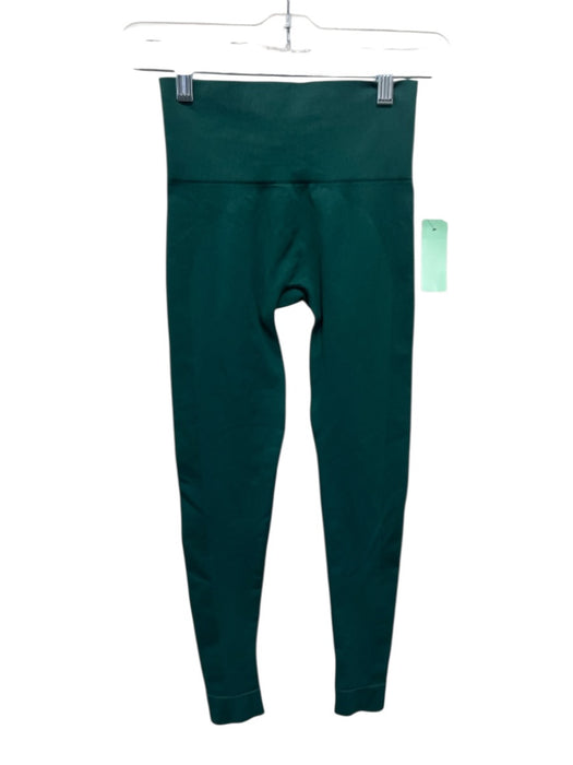 Set Active Size XS Emerald Green Nylon Blend Wide Waist Band Athleisure Leggings Emerald Green / XS