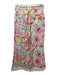 Zimmermann Size 0 Cream, Pink & Multi Linen Zip & Hook Closure Belted Pants Cream, Pink & Multi / 0