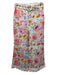 Zimmermann Size 0 Cream, Pink & Multi Linen Zip & Hook Closure Belted Pants Cream, Pink & Multi / 0