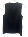 La Ligne Size XXS Black Poly Blend Zip Back Sleeveless Slit Top Black / XXS