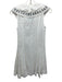 For Love & Lemons Size XS White Cotton Sleeveless Button Front Mini Dress White / XS