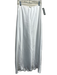 Nia Size S White polyester satin Rosette Applique Stretch Waist Slip Maxi Skirt White / S