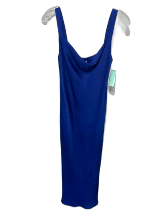 Baum und Pferdgarten Size XS Royal Blue Polyester Textured Sleeveless Slip Dress Royal Blue / XS
