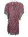 Bell by Alicia Bell Size S Pink, Blue, Gold Silk & Cotton Short Sleeve Dress Pink, Blue, Gold / S