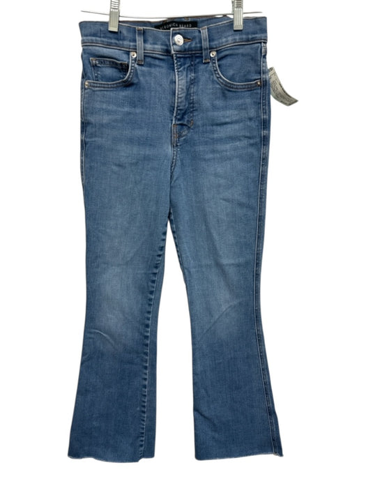 Veronica Beard Jeans Size 26 Medium Wash Cotton & Elastane Zip Fly Raw Hem Jeans Medium Wash / 26