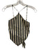 Simon Miller Size XS Black & White Cotton Blend High Neck Striped Tie Back Top Black & White / XS