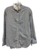 Gap x Doen Size XS Blue & White Cotton Long Sleeve Pin Stripe Eyelet Detail Top Blue & White / XS