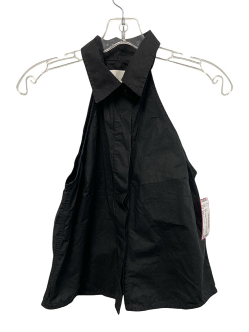 Citizens of Humanity Size XS Black Cotton Sleeveless Collar Button up Top Black / XS