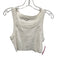 A.L.C. Size XS White Cotton Sleeveless Wide Neck Cropped Tank Top White / XS
