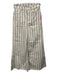 Frame Size 25 White & Gray Cotton Denim Striped High Rise Wide Leg Pants White & Gray / 25
