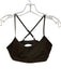 Alo Size M Brown Polyester Blend Criss Cross Back Keyhole Back Athletic Bra Brown / M
