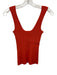 Zimmermann Size 1 Orange Viscose Blend Sleeveless Ribbed Tank Top Orange / 1