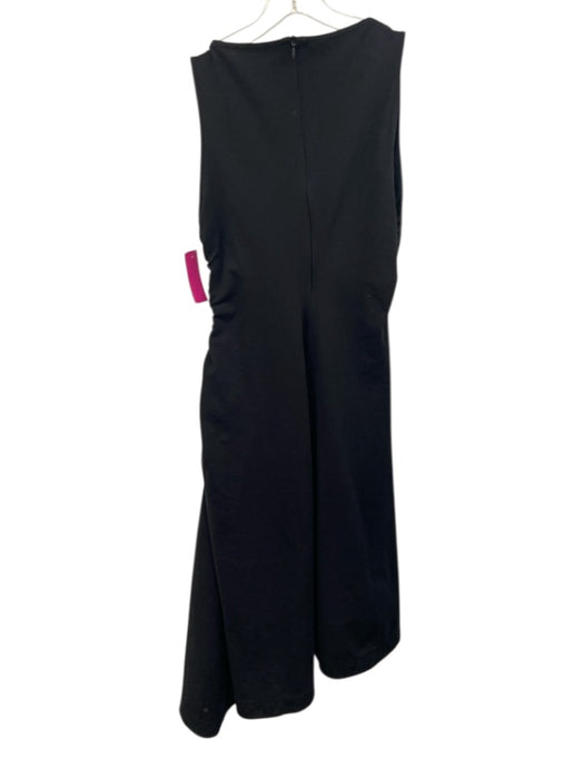 COS Size S Black Cotton Blend Sleeveless Cinch Detail Midi Dress Black / S