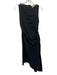 COS Size S Black Cotton Blend Sleeveless Cinch Detail Midi Dress Black / S