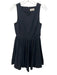 Reformation Size 0 Black Cotton Sleeveless High Neck A Line Mini Dress Black / 0
