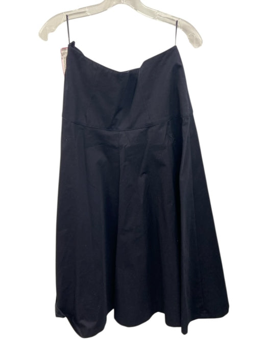 Zara Size M Navy blue & gold Cotton High Rise Sailor Buttons Pleated Midi Skirt Navy blue & gold / M