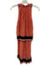 Derek Lam 10 Crosby Size 2 Red, Pink & Black Silk Abstract Floral Blouson Dress Red, Pink & Black / 2