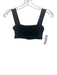 Daily Drills Size XS Black Modal Blend Ribbed Square Neck Athletic sports bra Black / XS