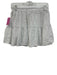 Eberjey Size M White Cotton Elastic Waistband Floral Eyelet Tiered Mini Skirt White / M