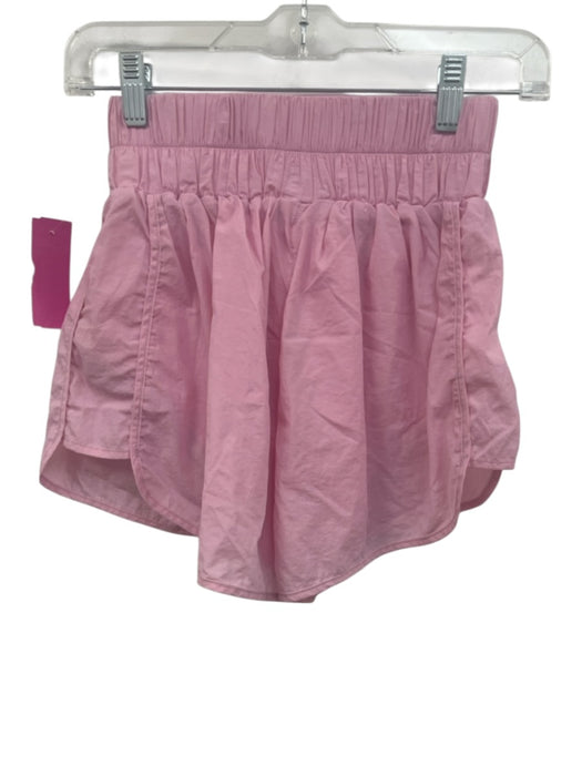 Daily Drills Size XS Pink Nylon Elastic Waistband Shelf Bra Bubble Athletic Set Pink / XS
