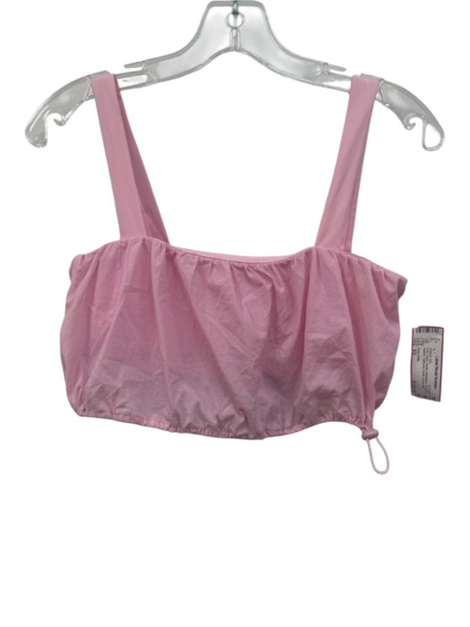 Daily Drills Size XS Pink Nylon Elastic Waistband Shelf Bra Bubble Athletic Set Pink / XS