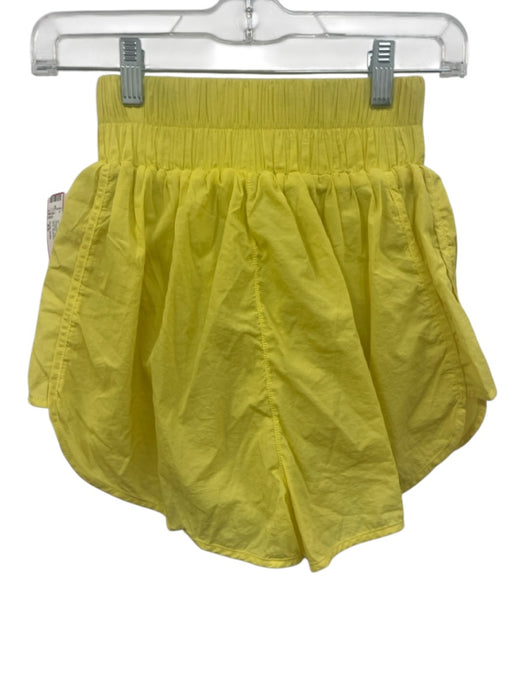Daily Drills Size XS Yellow Nylon Elastic Waistband Shelf Bra Athletic Set Yellow / XS